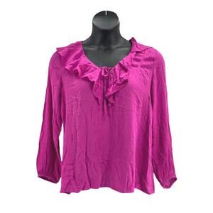 Haute Hippie Tribe 'Ruby' Long Sleeve Top Wild Aster - Regular